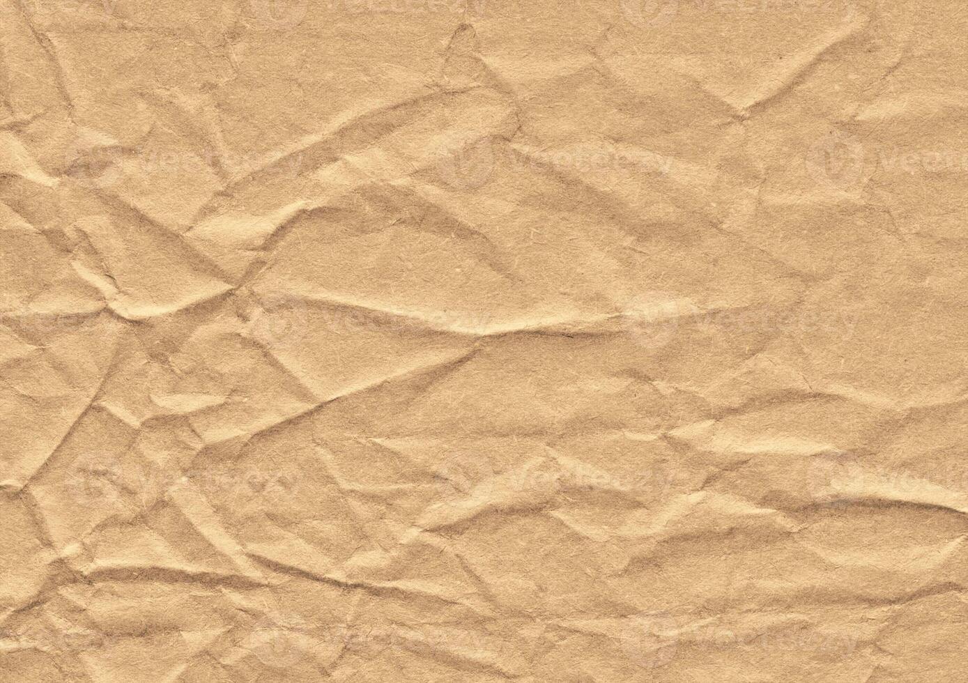 skrynkliga brun kraft papper textur baner bakgrund foto