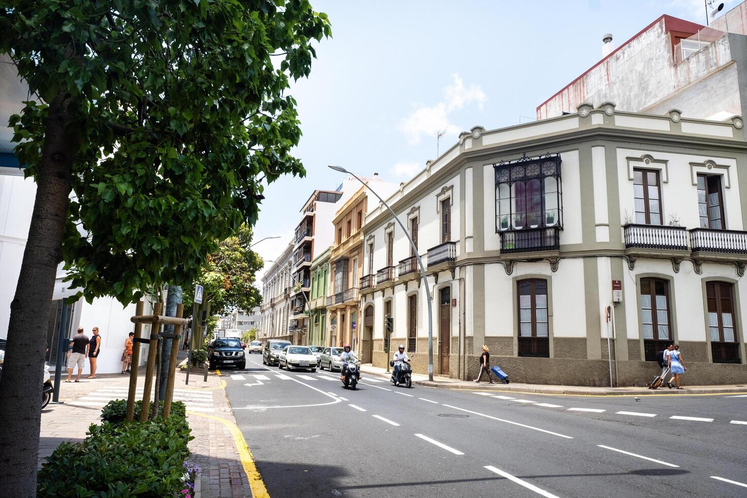 juli 25, 2019. de stad av santa cruz de teneriffa. kanariefågel öar, Spanien foto