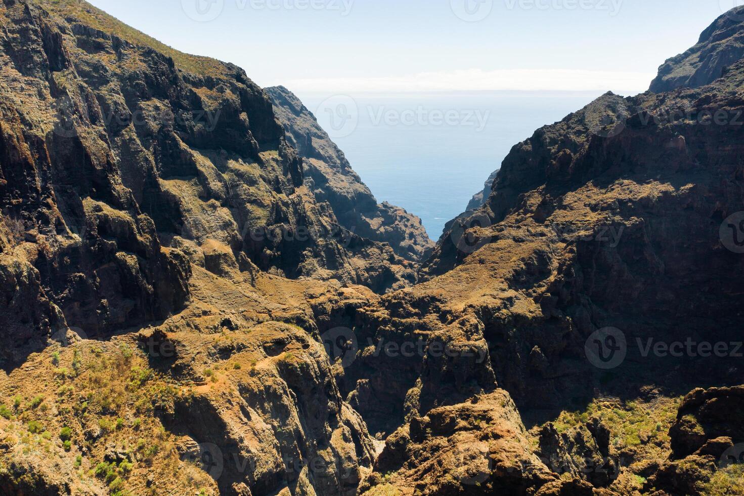 mask by i spanien, populär turist destination mask by av tenerife foto