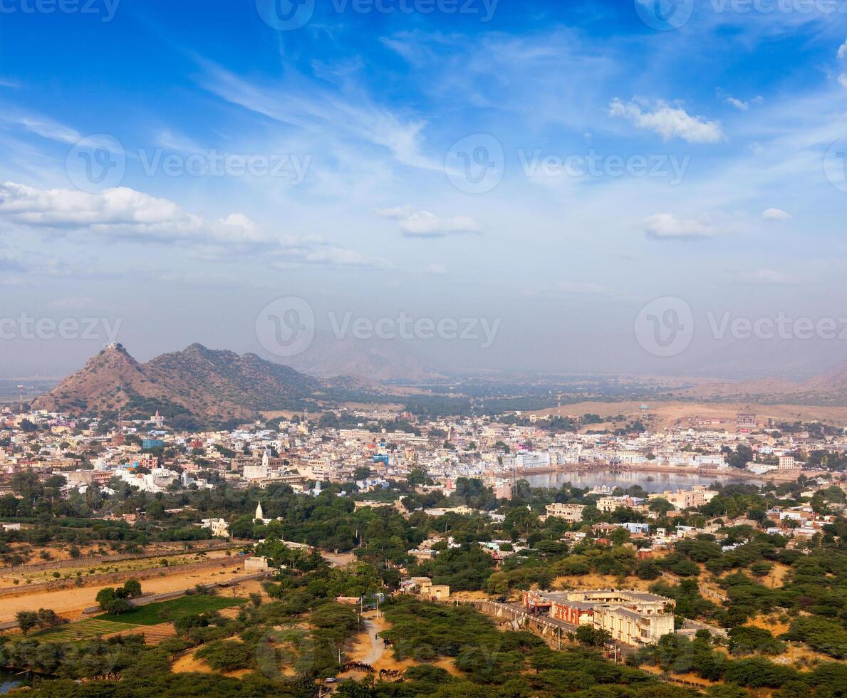 helig stad pushkar. rajasthan, Indien foto