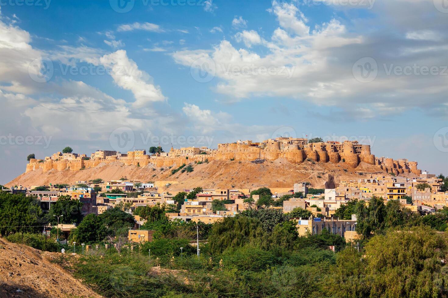 jaisalmer fort ett av de största fort i de värld, känd som foto