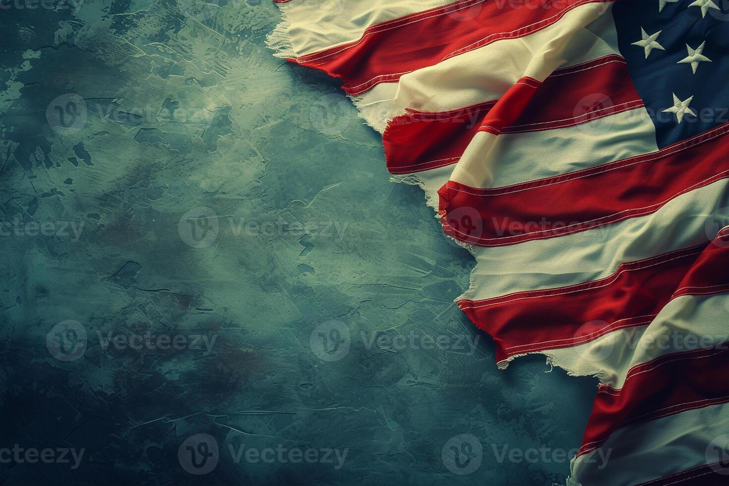 ai genererad amerikan flagga minnesmärke dag bakgrund foto