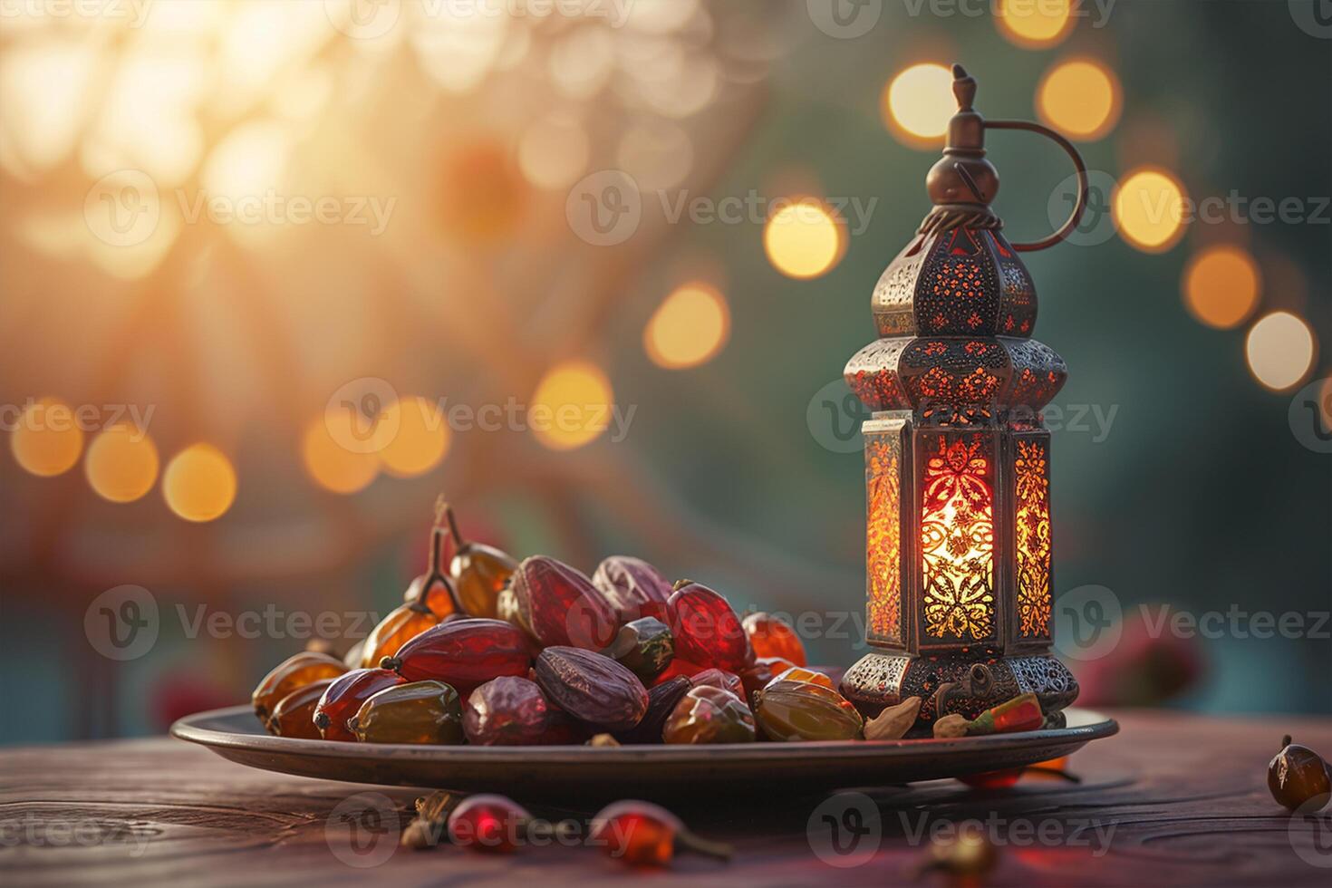 ai genererad begrepp för islamic firande dag ramadan kareem foto