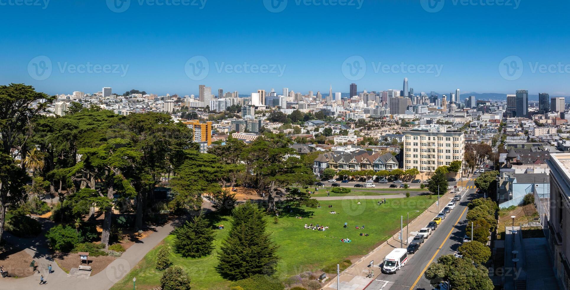 de målad damer av san francisco, Kalifornien, usa. foto