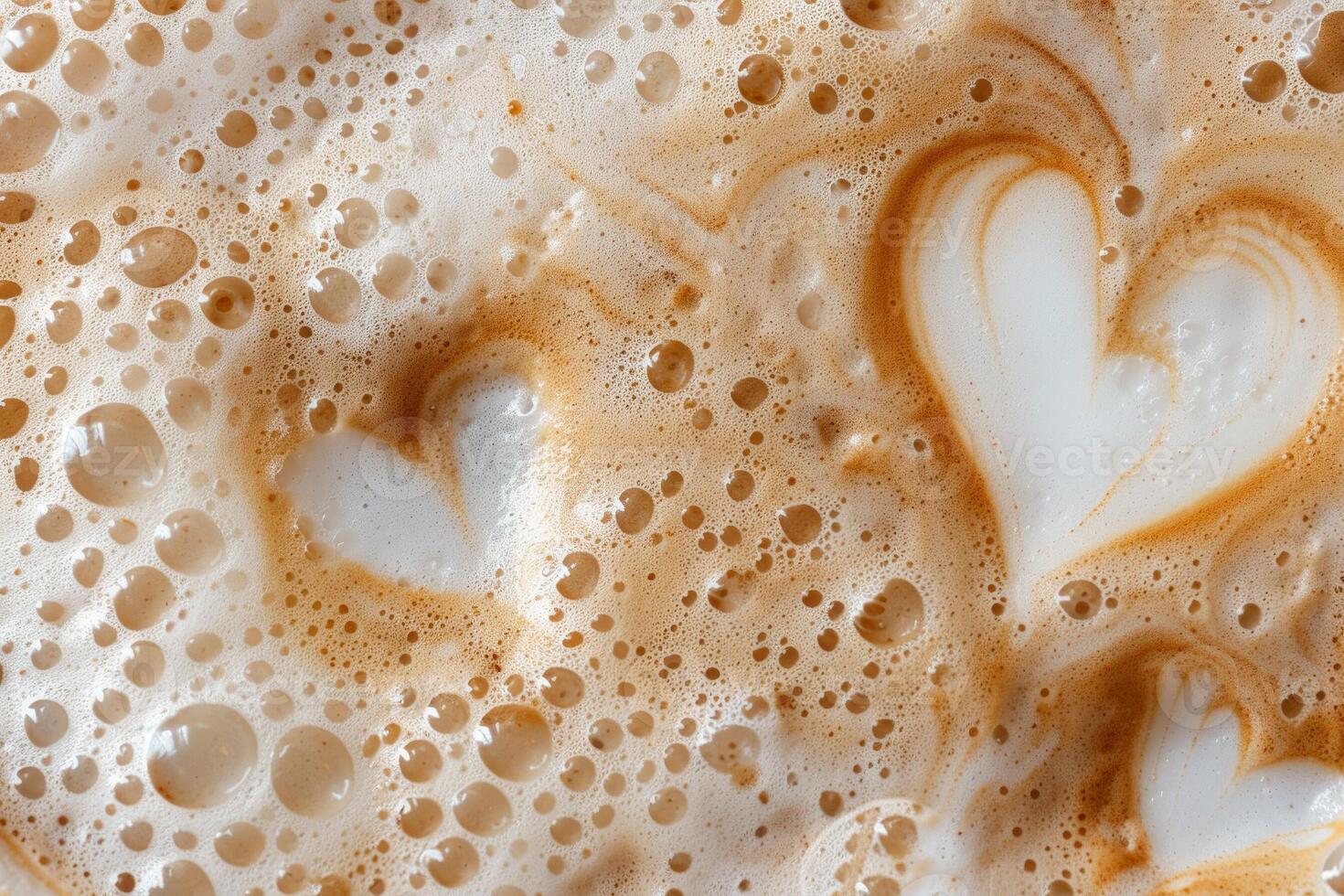 ai genererad kaffe latte skum textur bakgrund stänga upp se foto
