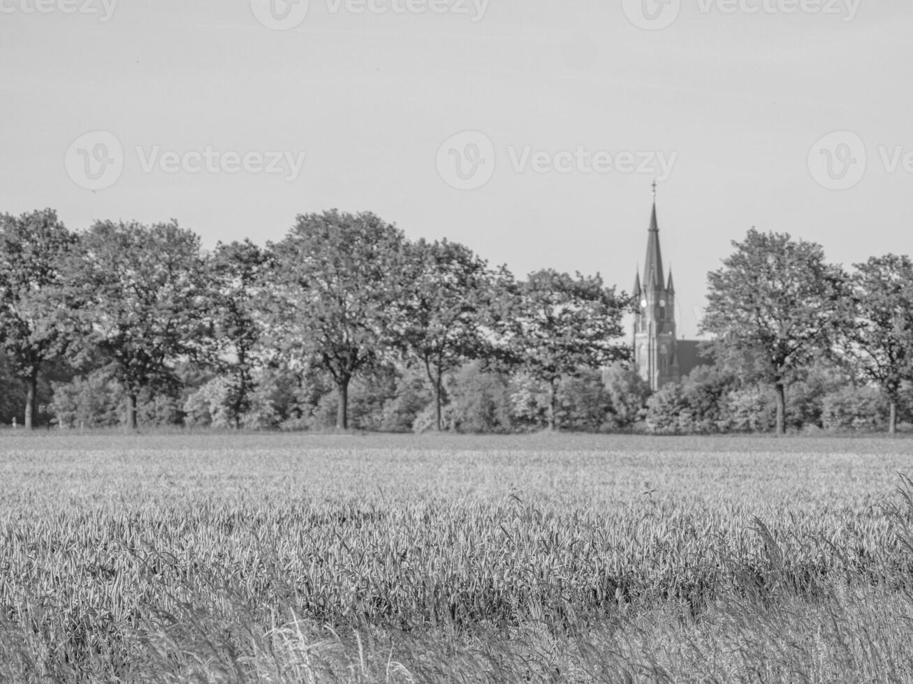 den lilla byn weseke i westfalen foto