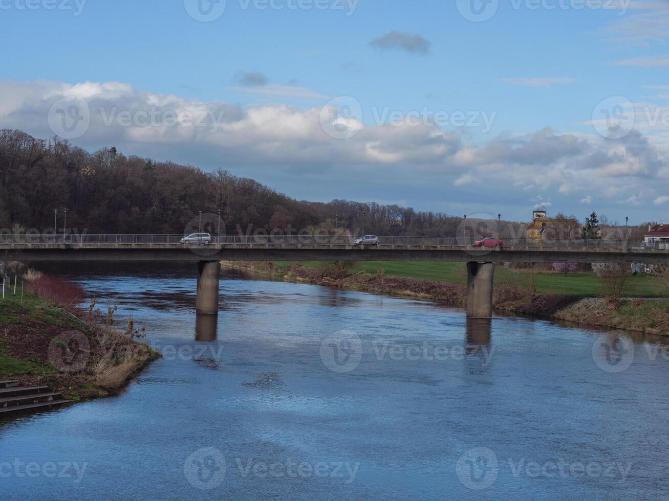 Grimma stad i saxonia foto