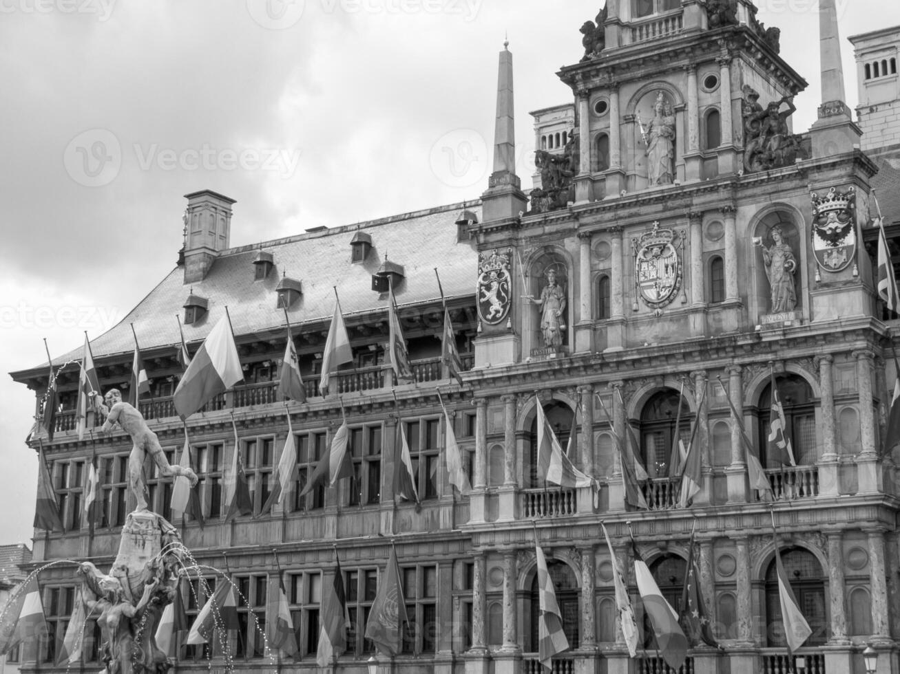 antwerpen stad i belgien foto