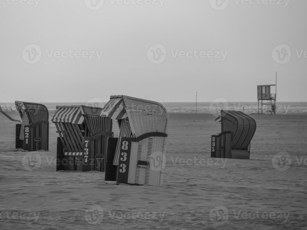 de strand av just foto