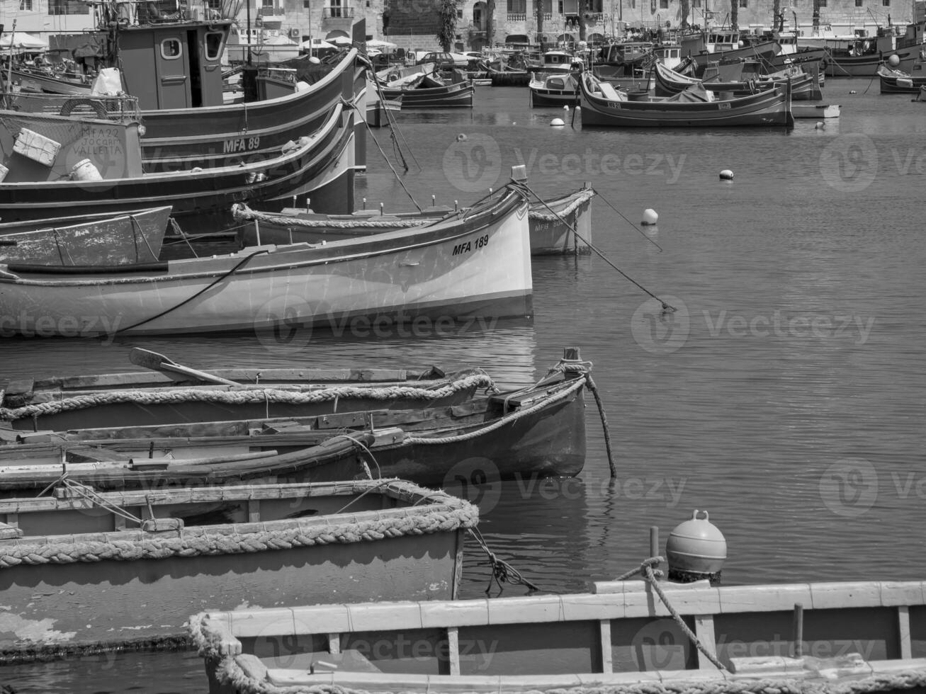 marsaxlokk på malta ö foto