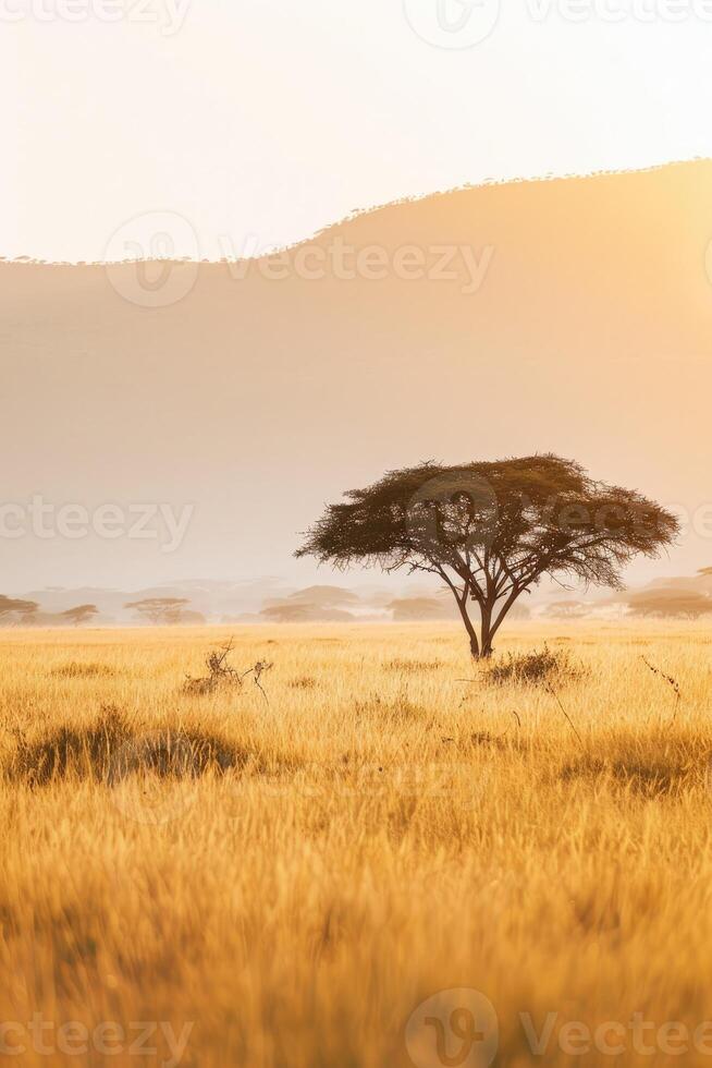 ai genererad afrika landskap detaljer foto