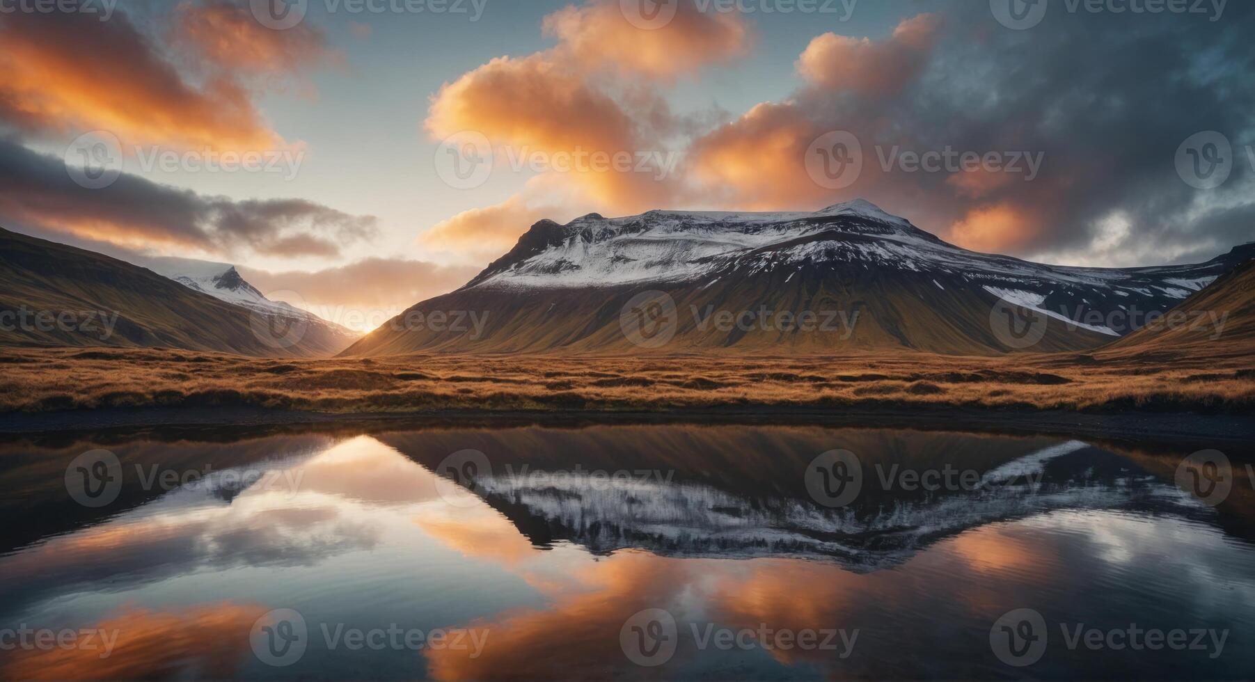 ai genererad hisnande visningar av island foto