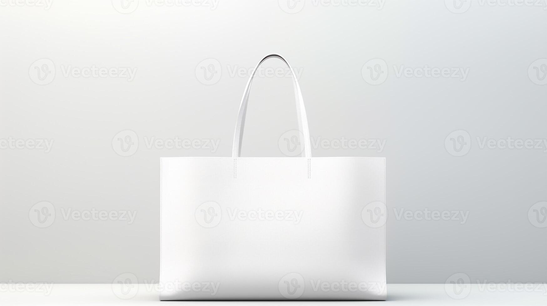ai genererad vit toto väska isolerat på vit bakgrund med kopia Plats för annons. ai genererad foto