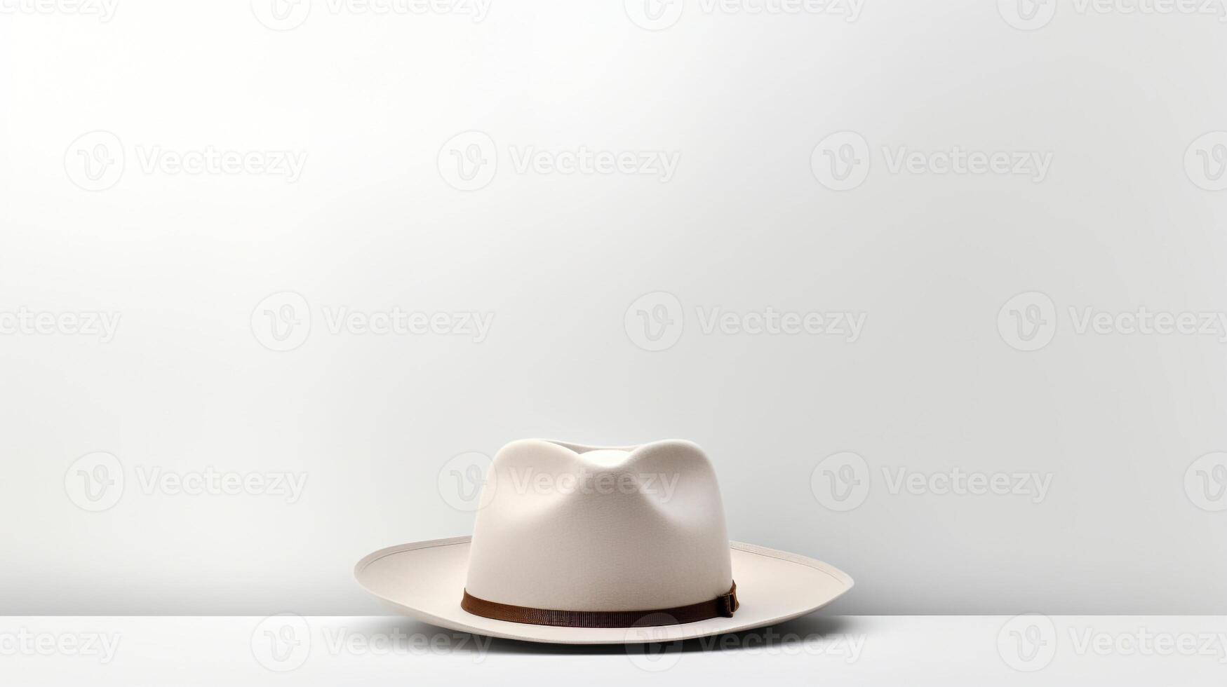 ai genererad Foto av vit panama hatt isolerat på vit bakgrund. ai genererad