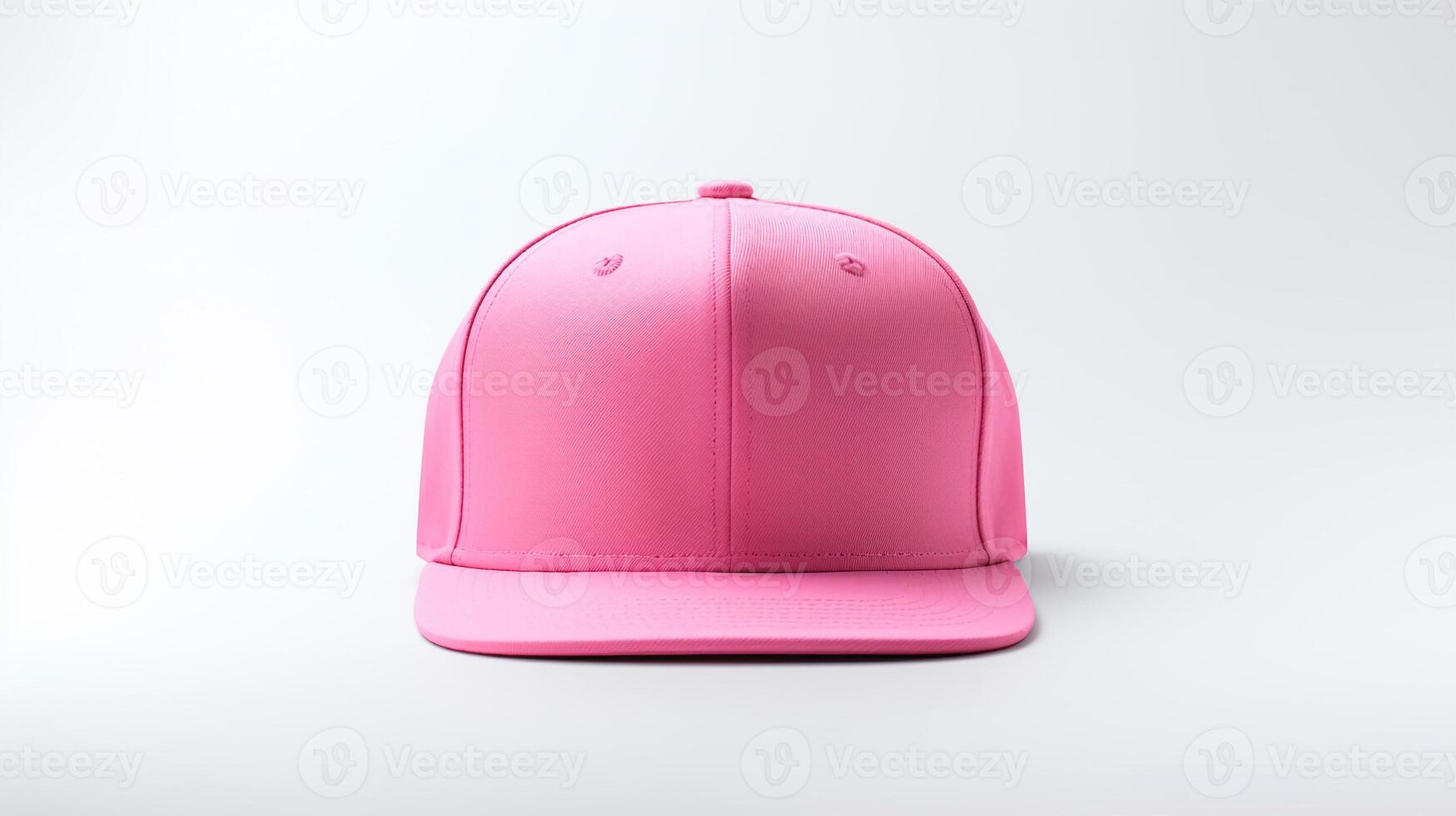 ai genererad Foto av rosa Snapback isolerat på vit bakgrund. ai genererad