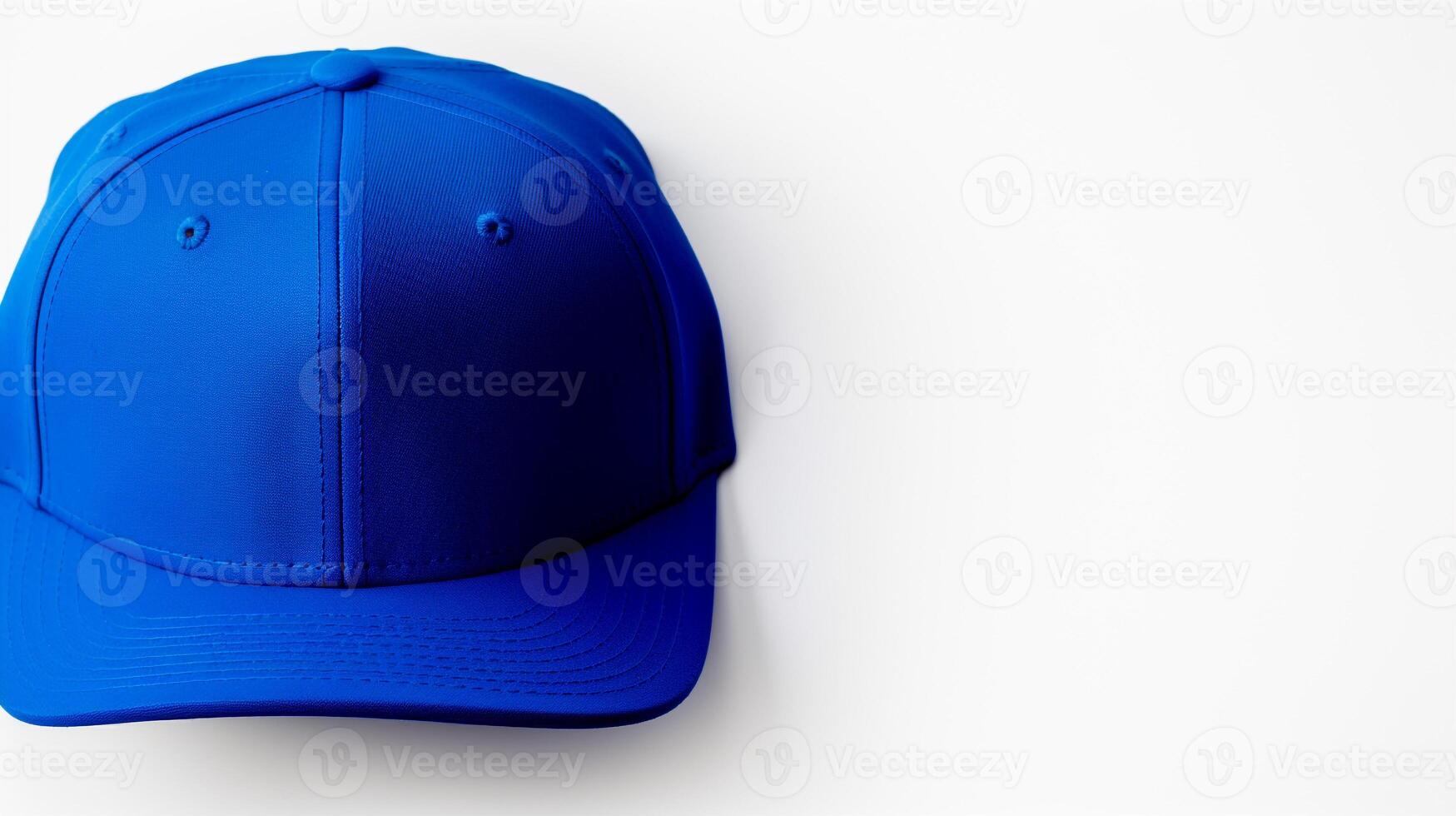 ai genererad Foto av kunglig blå Snapback isolerat på vit bakgrund. ai genererad