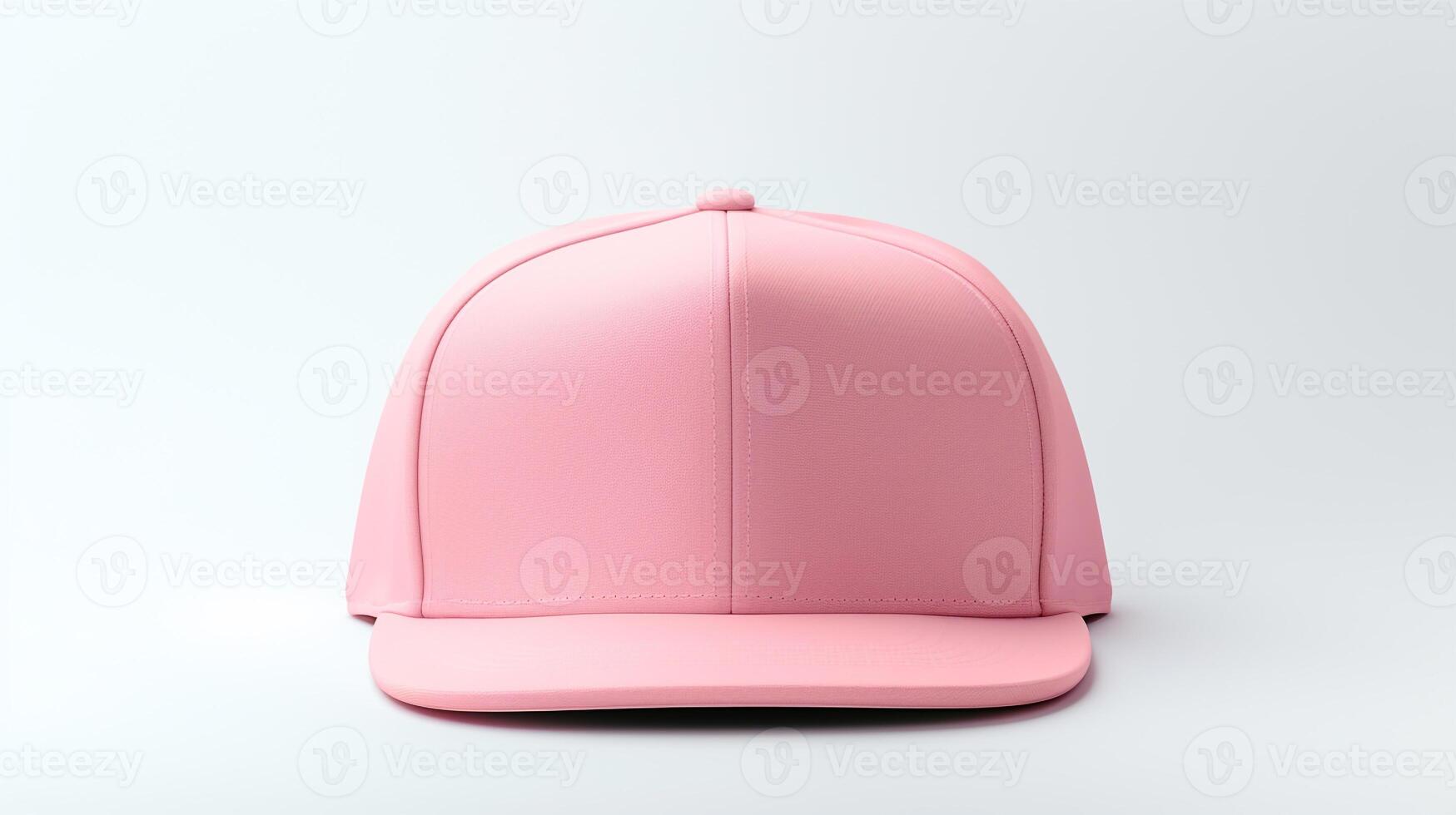 ai genererad Foto av rosa Snapback isolerat på vit bakgrund. ai genererad