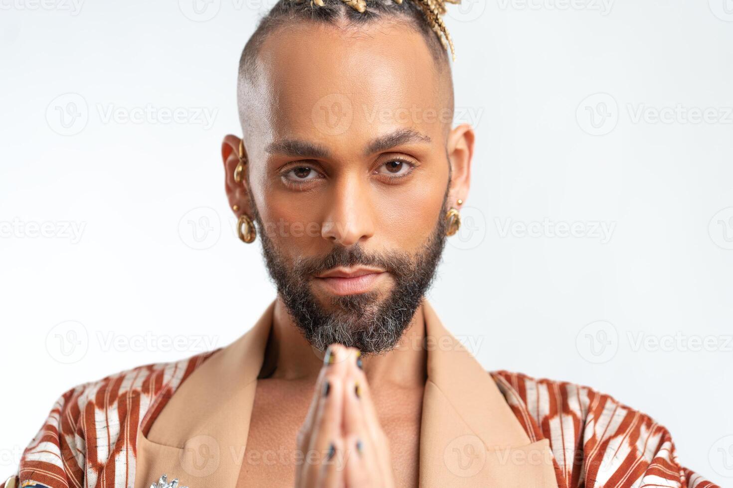 tålamod, stillhet och meditation begrepp foto