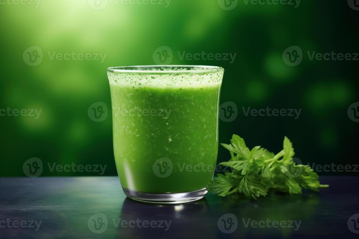ai genererad en glas av vegetabiliska smoothie foto