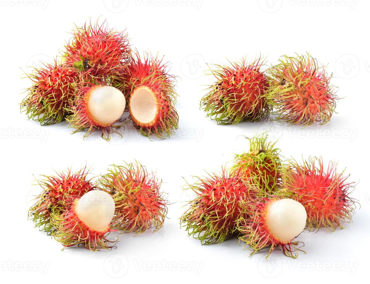 färsk rambutan söt läcker frukt av thailand foto