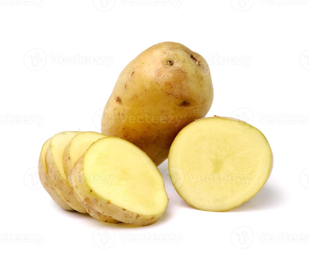 potatis isolerad på vit bakgrund foto