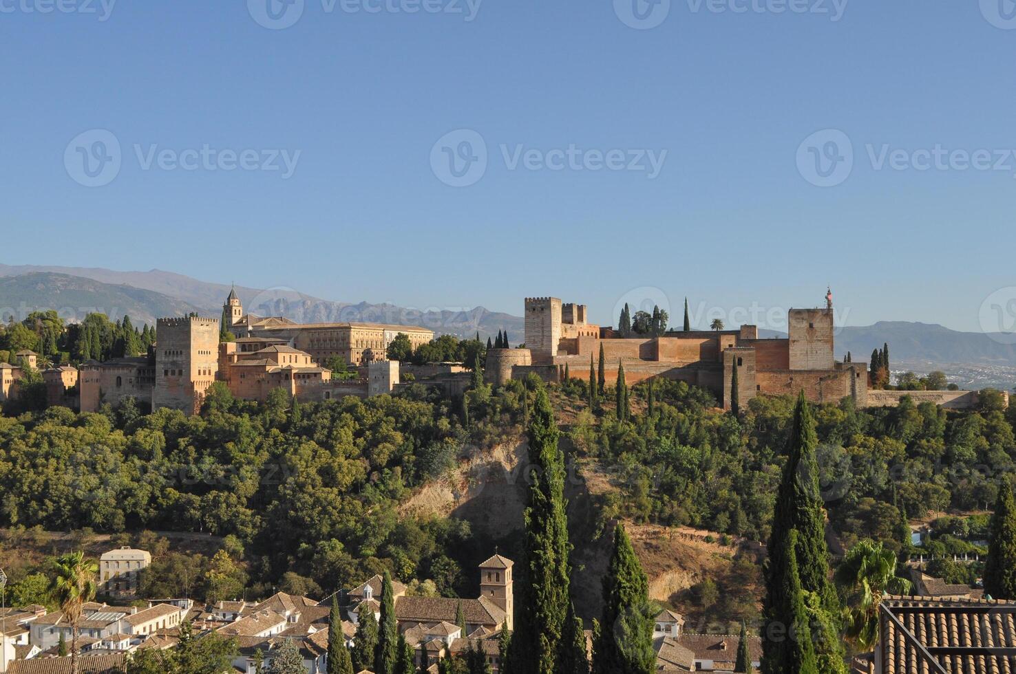 alhambra palats i granada foto