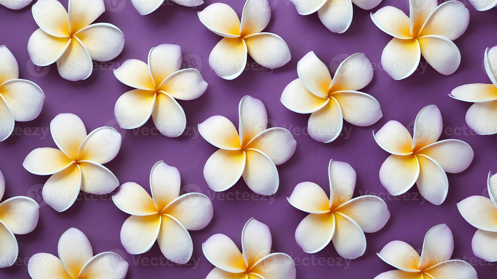 ai genererad mjuk lila och blå plumeria frangipani blomma bakgrund abstrakt foto