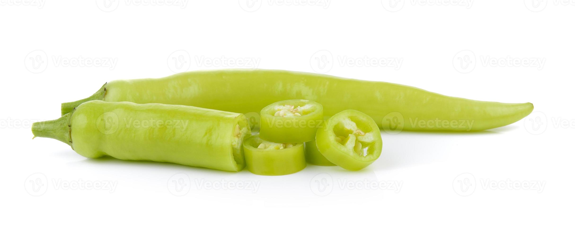 grön chilipeppar foto