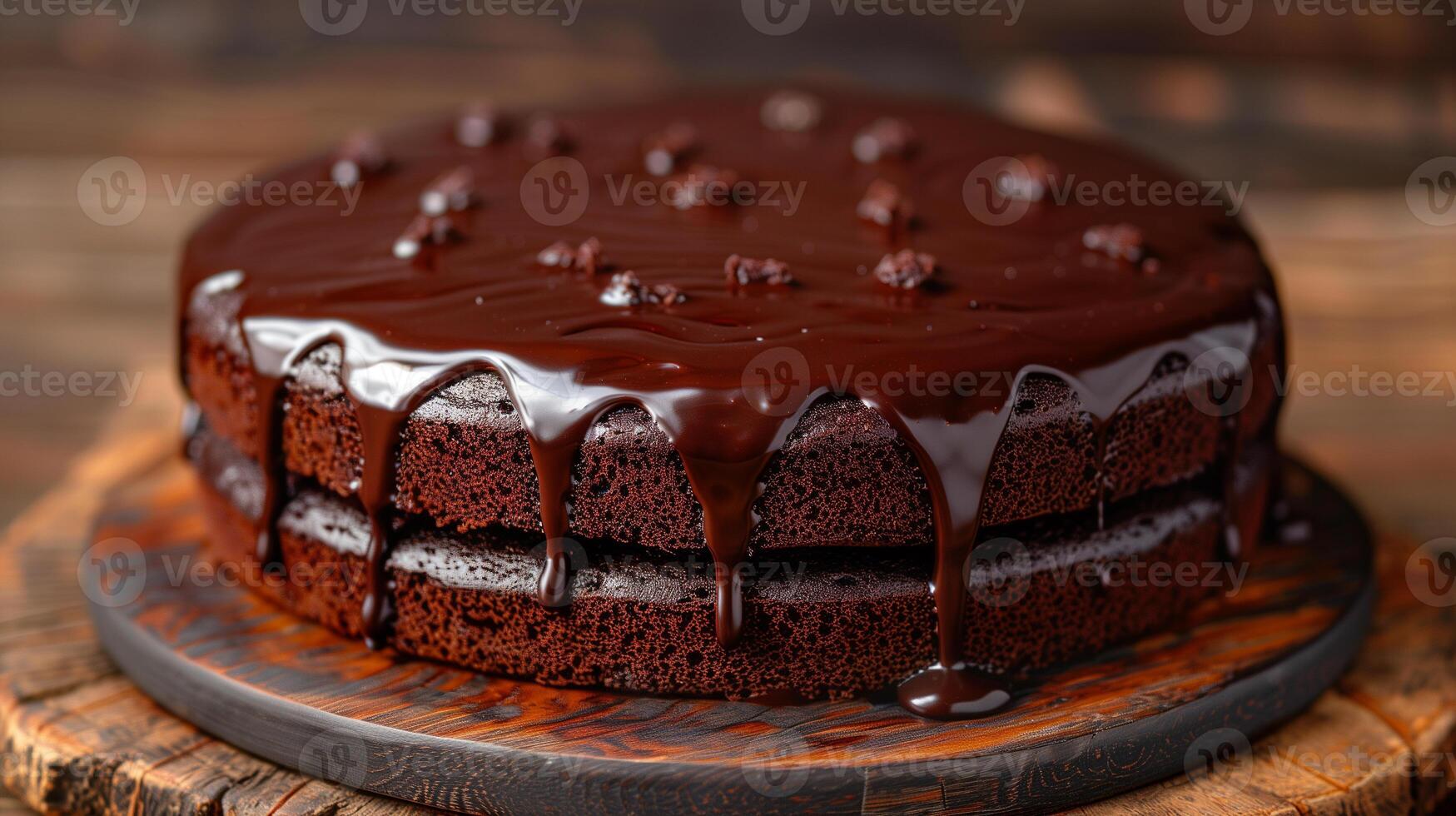 ai genererad choklad kaka bakgrund foto