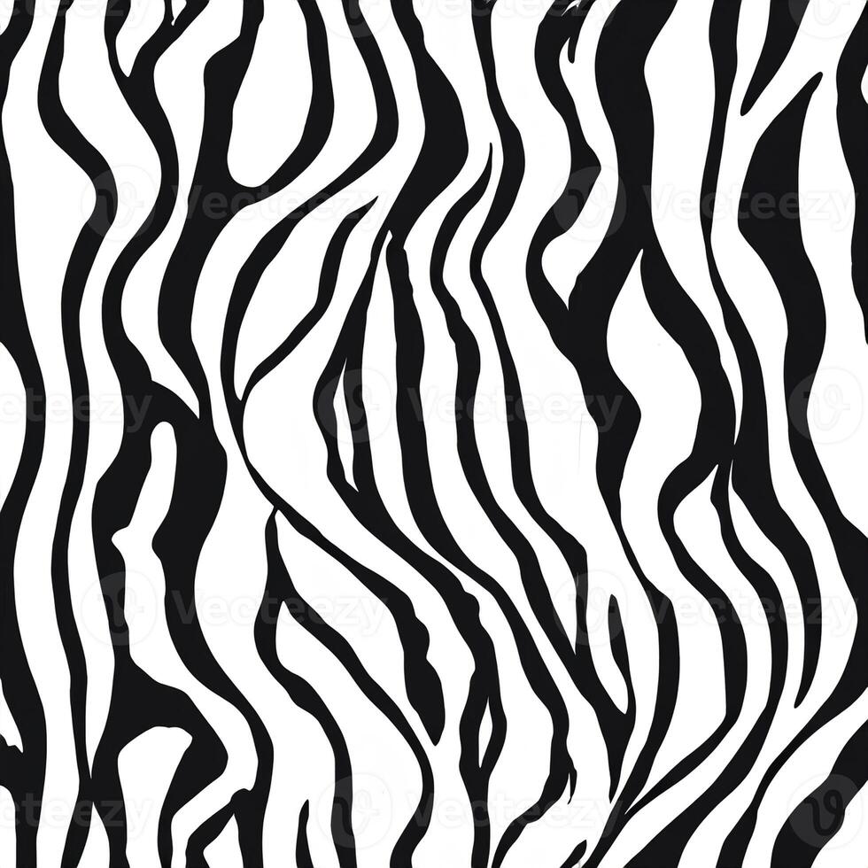 svartvit tiger skriva ut, modern sömlös mönster med organisk textur foto