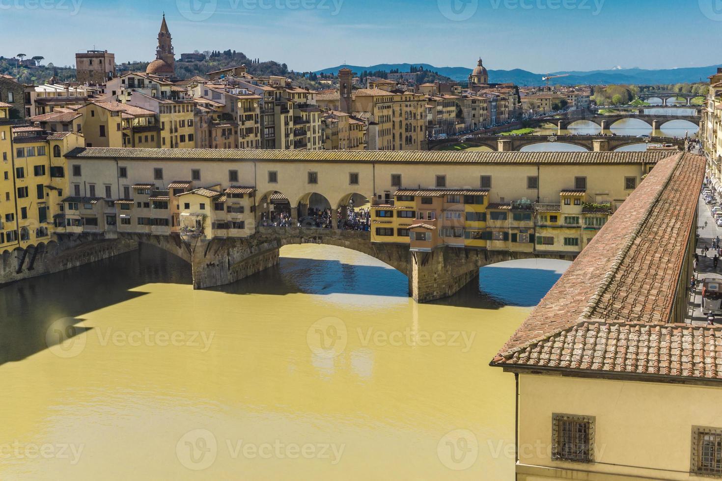 bron Ponte Vecchio i Florens, Italien foto