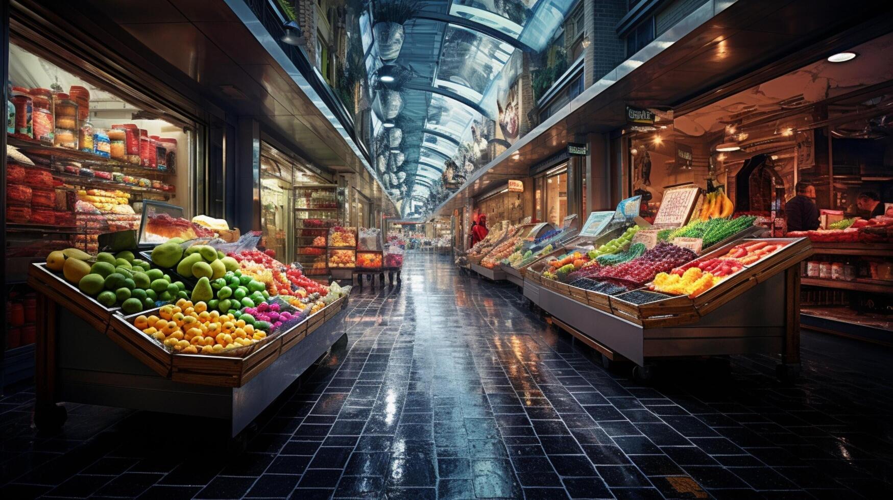 ai genererad shoping hög kvalitet bakgrunder foto