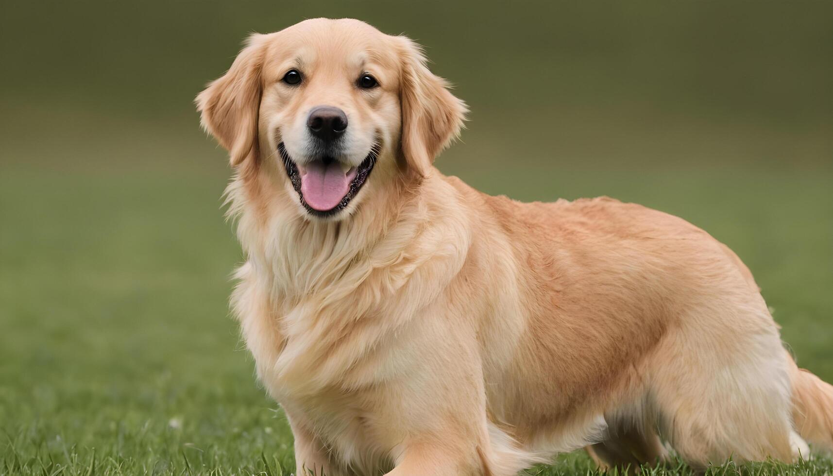 ai genererad gyllene retriever, hund fotografering, husdjur djur- foto