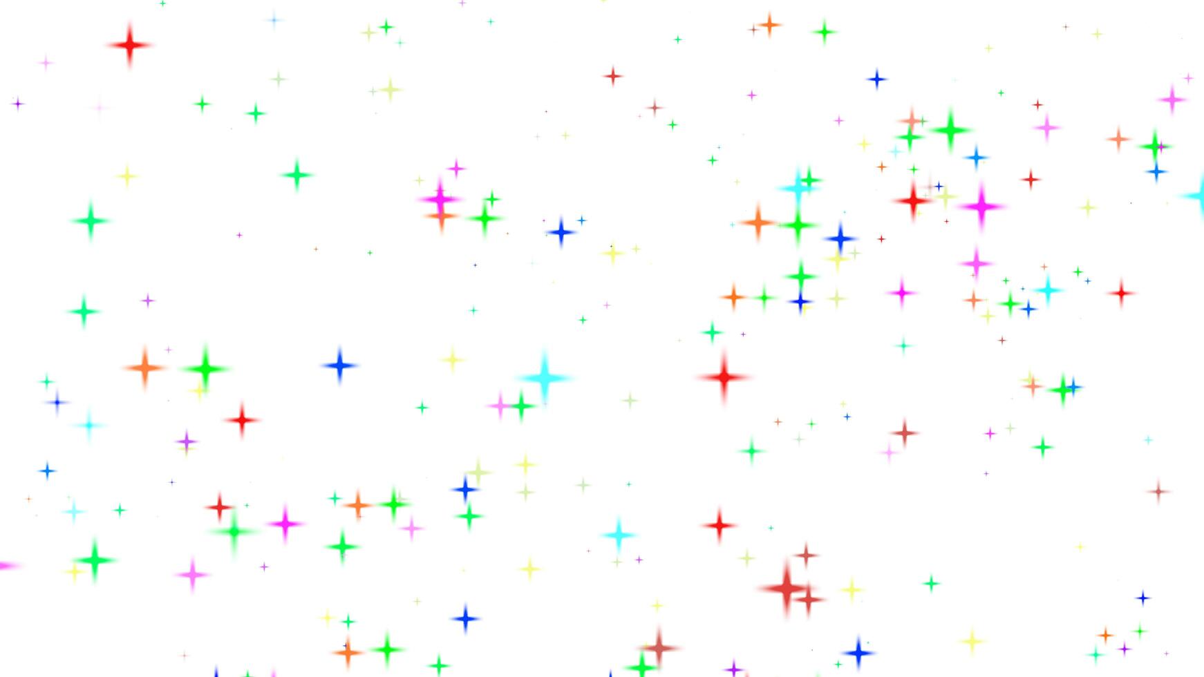 bild av de tindra glitter färgrik stjärna gnistrande Bakom vit bakgrund foto