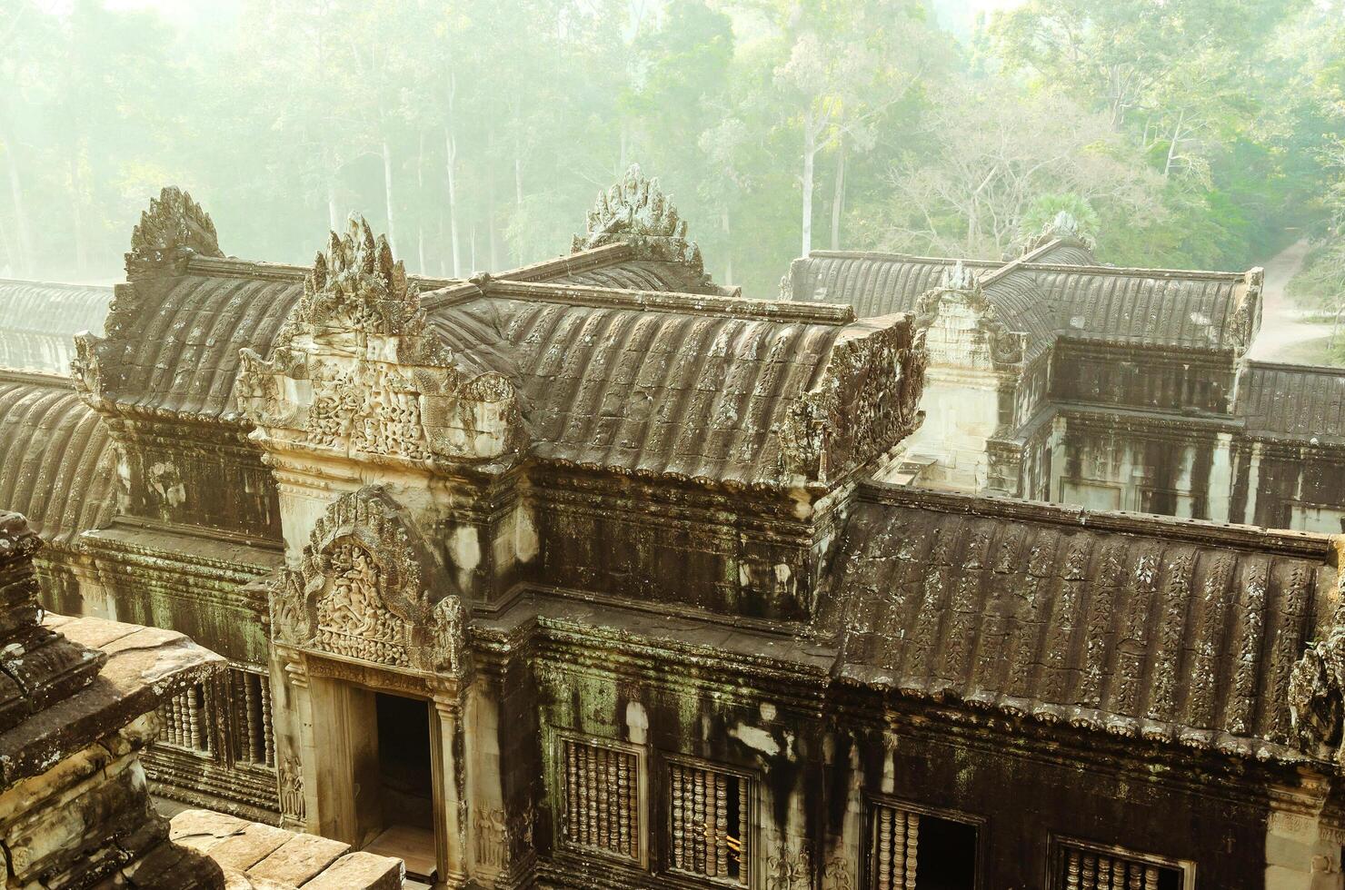 en del av angkor wat de världens arv på siem skörda provins av cambodia foto