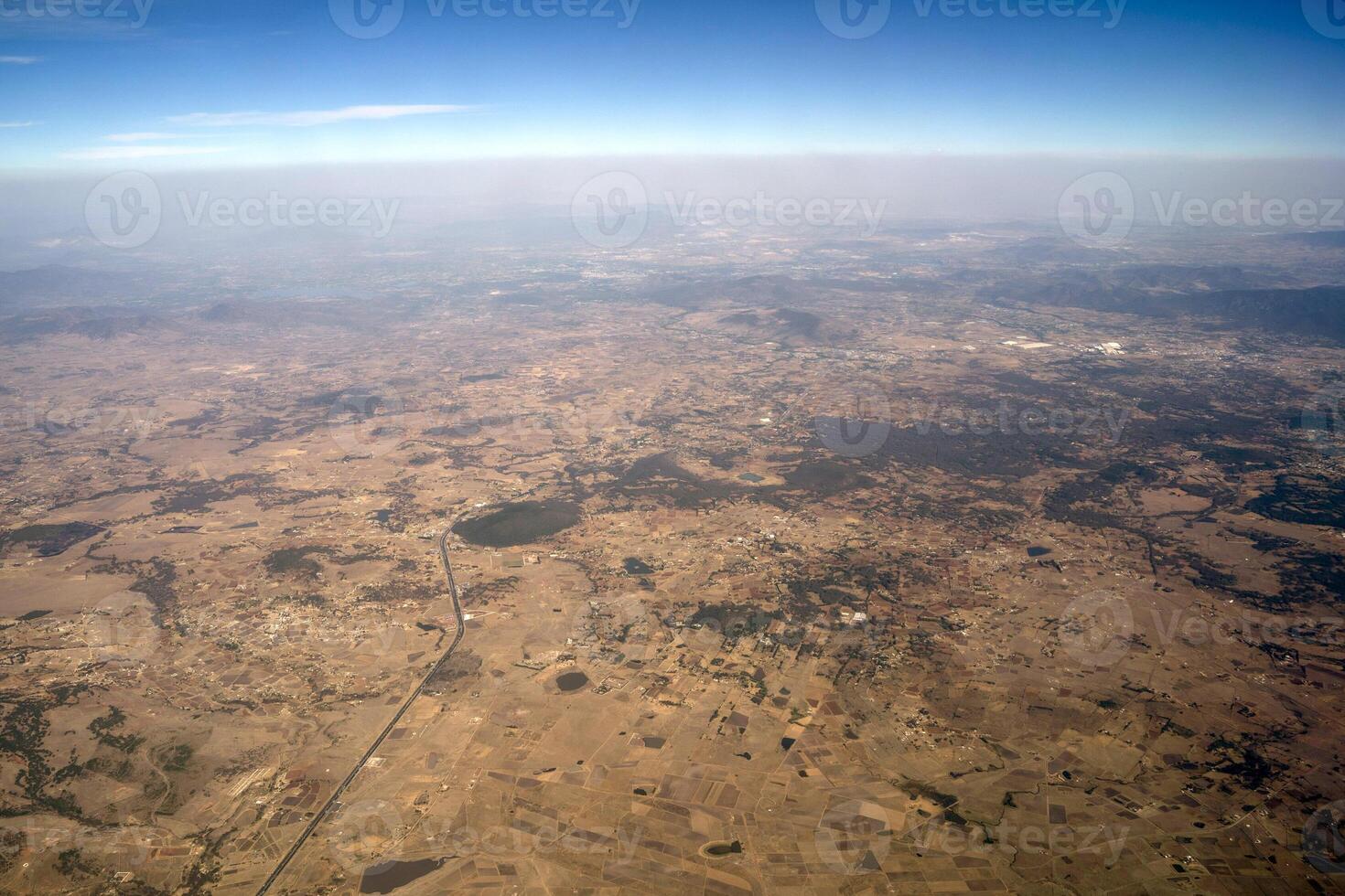 central mexico antenn se från flygplan foto