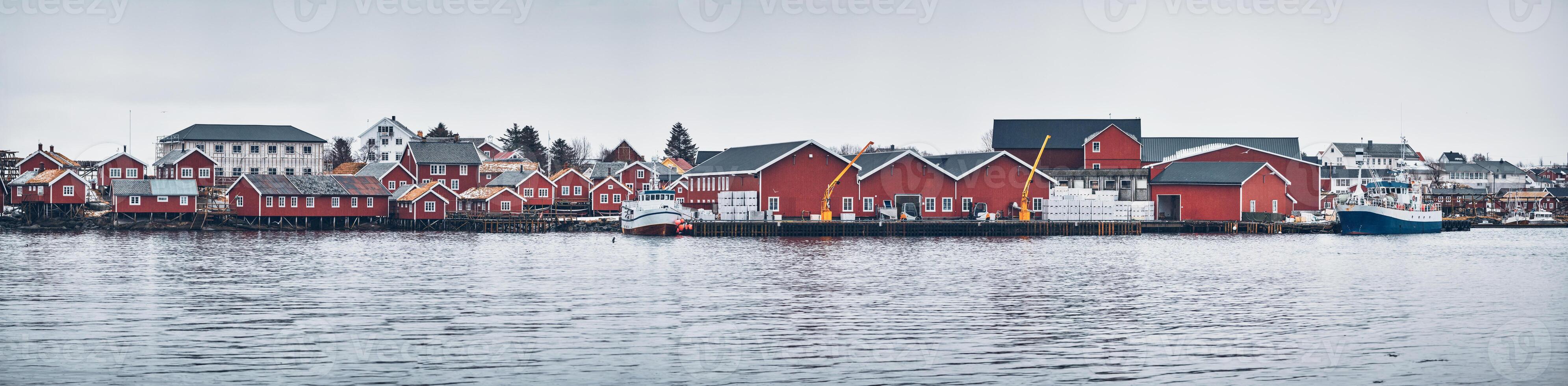 reine fiske by, Norge foto