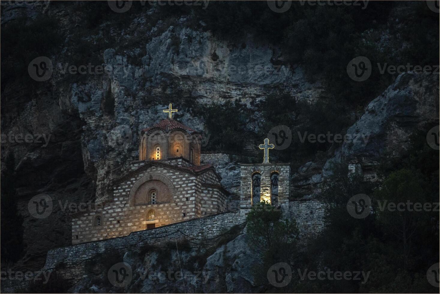 berat, Albanien, 2024 - st. Marys kyrka, mangalem foto