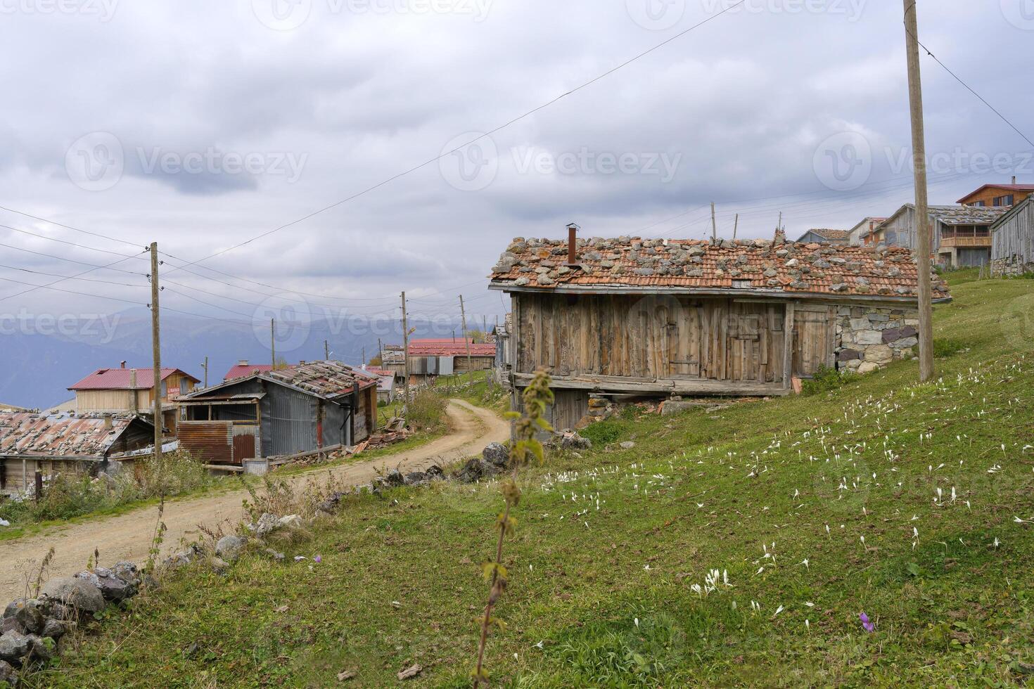 berg by på de karester yalas platå, trabzon, Kalkon foto