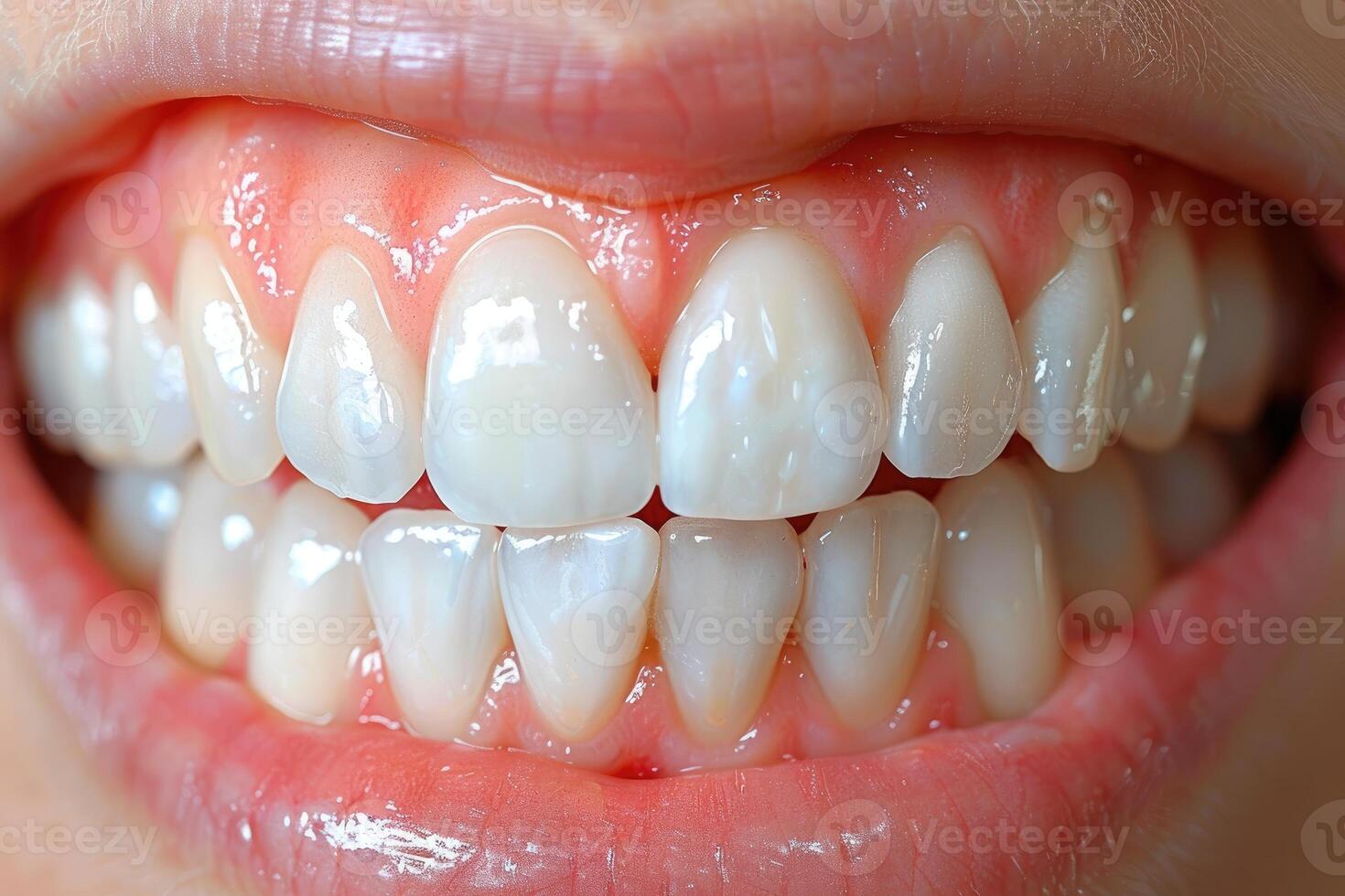 ai genererad bred leende dental tänder professionell fotografi foto