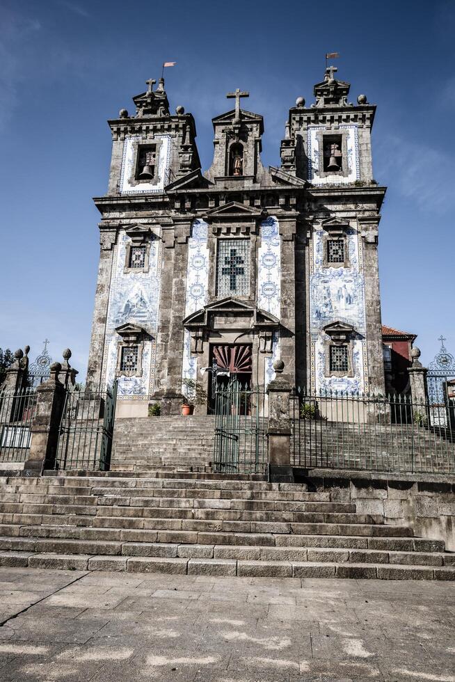 kyrka av helgon ildefonso greja de santo ildefonso Porto, portugal foto