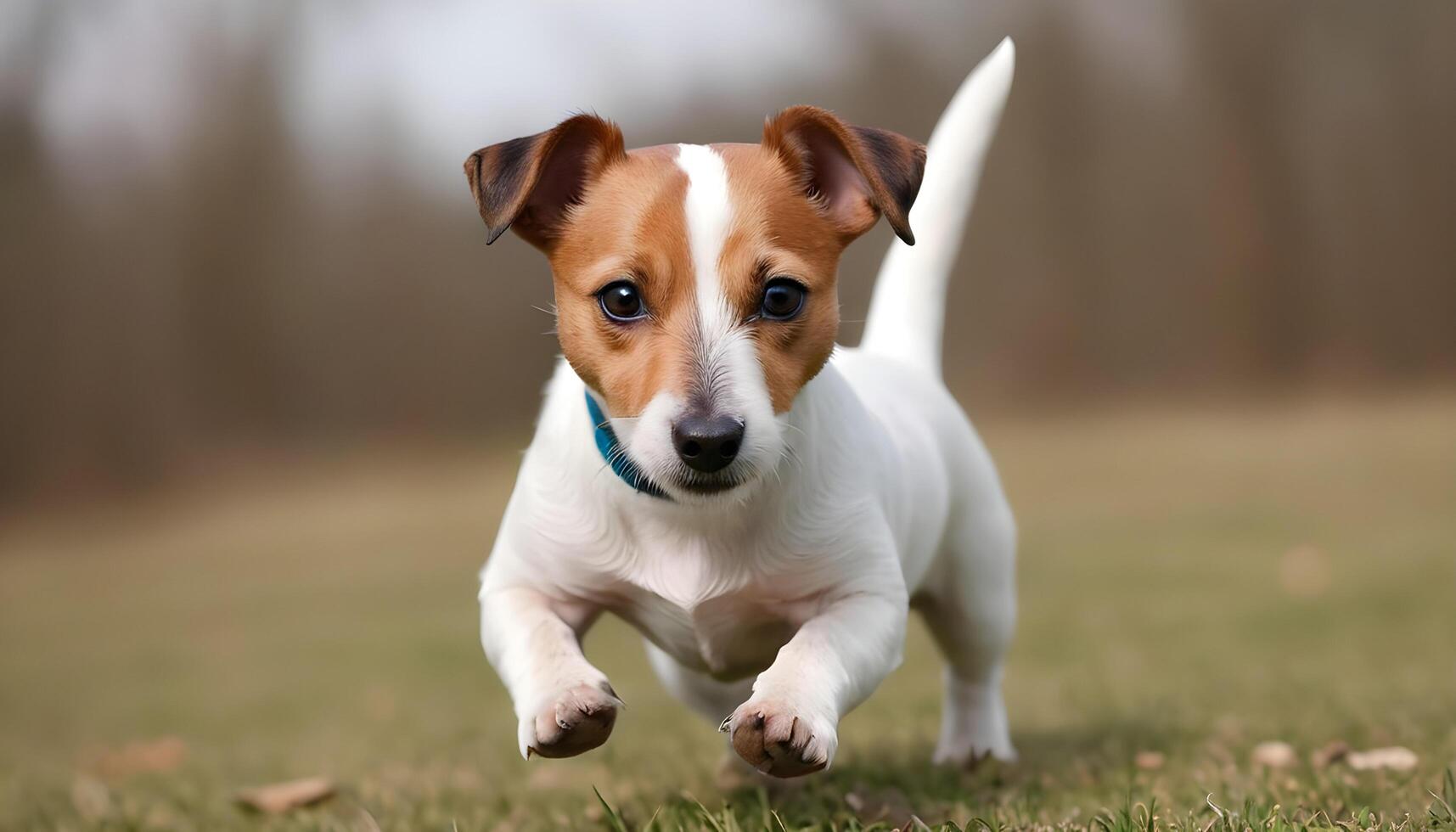 modig domkraft russell terrier i natur, hund fotografi foto