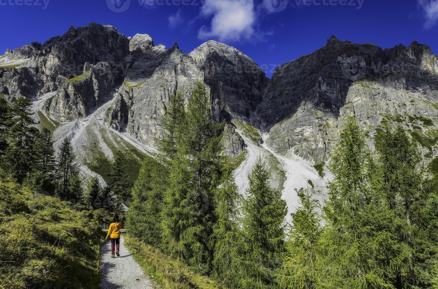 berg landskap av de stubai alps foto