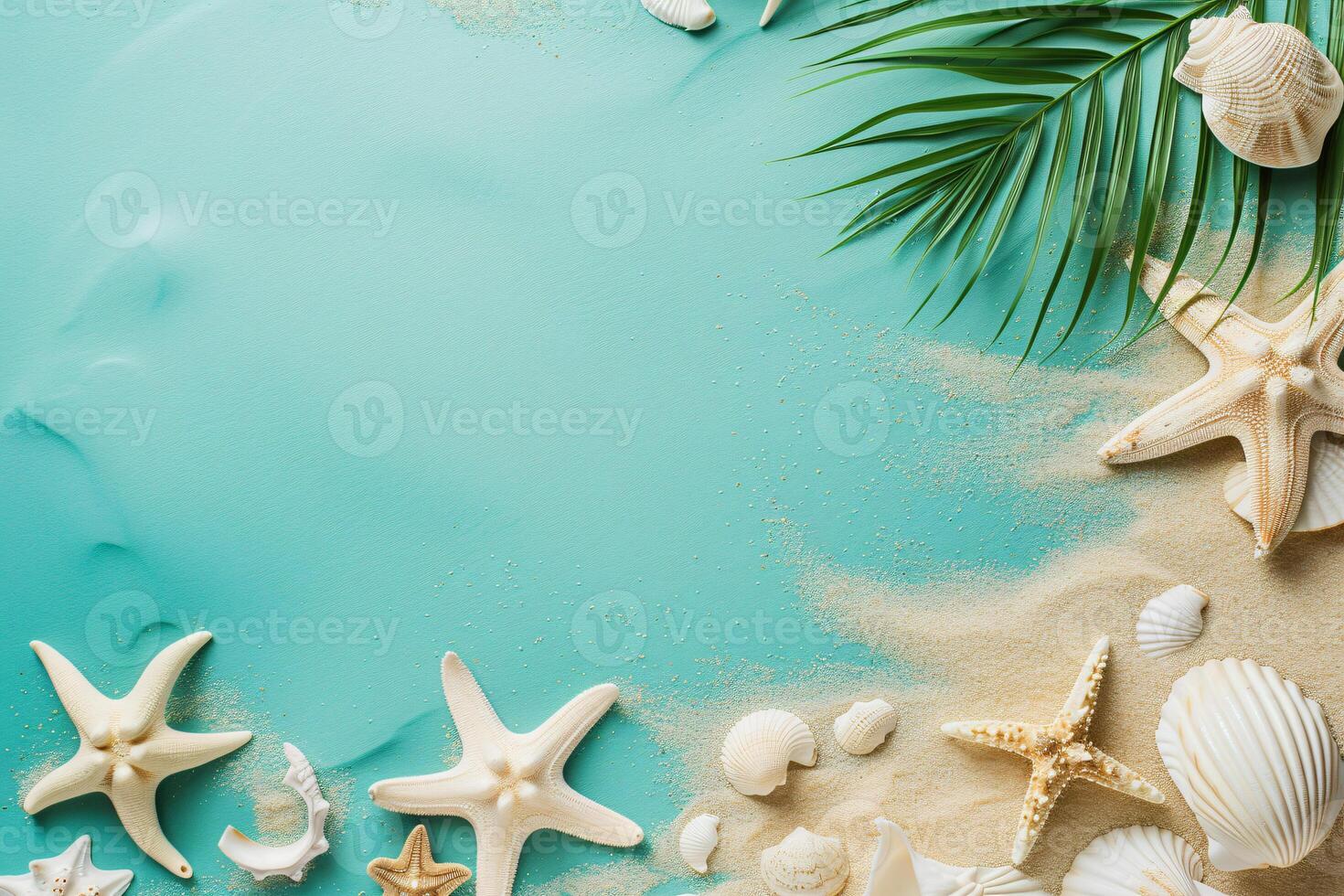 Foto strand bakgrund med strand element