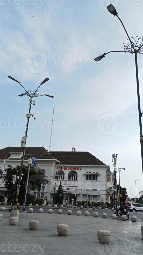 se av jogjakarta fyrkant och malioboro gata foto