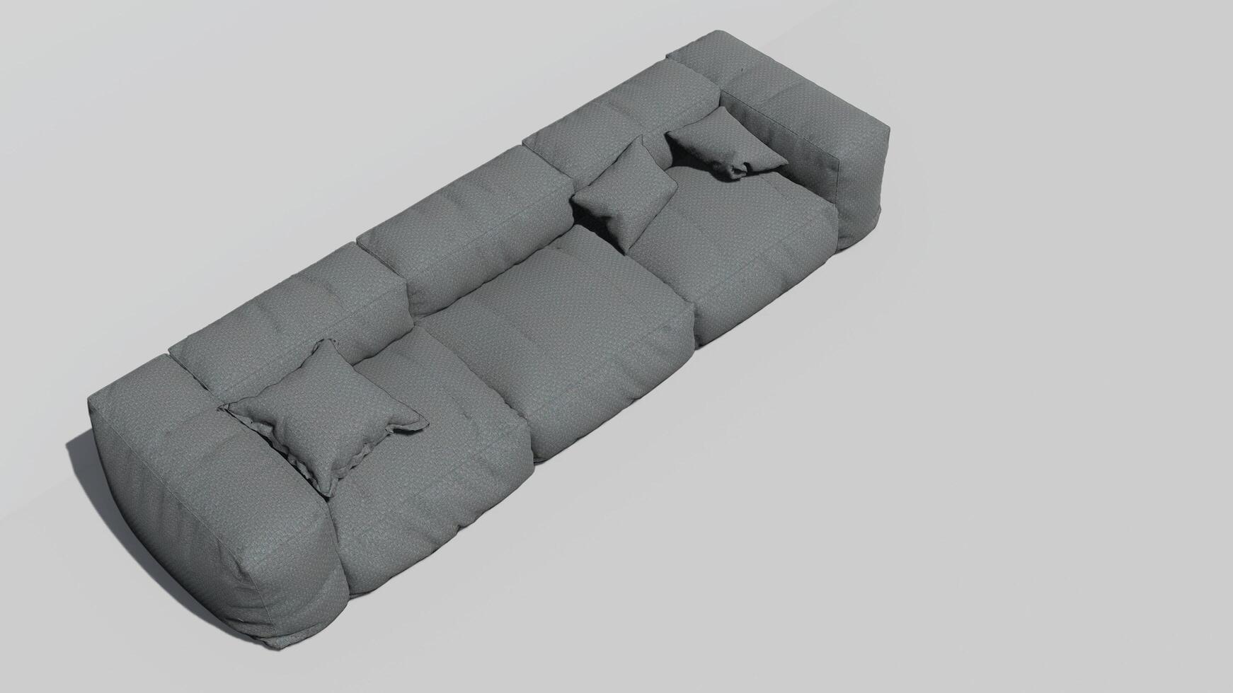 3d tolkning av en modern soffa foto