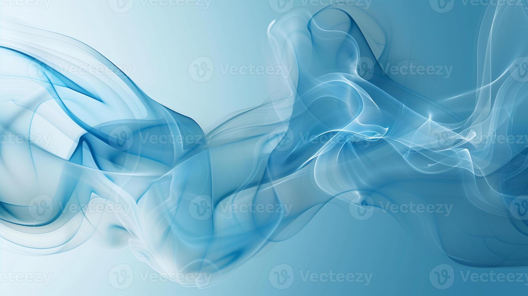 ai genererad abstrakt blå bakgrund med rök vågor. elegant och minimalistisk design för en mobil telefon tapet. genererad förbi artificiell intelligens. foto