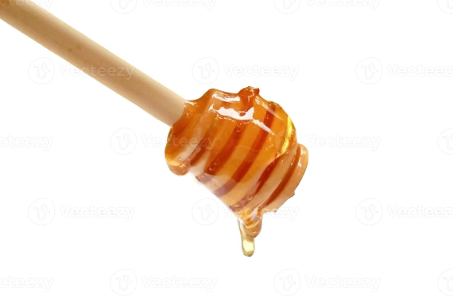 trä- sked honung isolerat på vit bakgrund foto