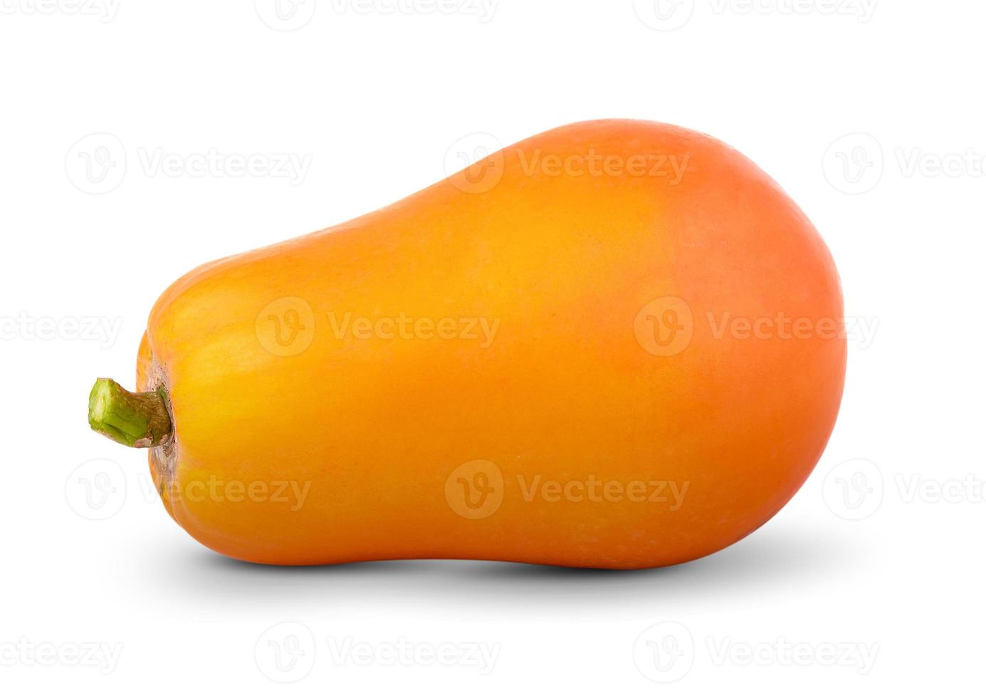 papaya på vit bakgrund foto