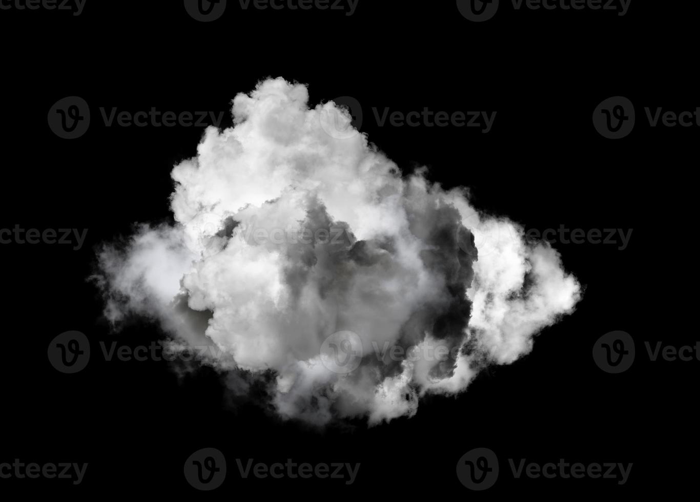 vita moln på svart bakgrund foto